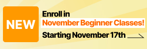 November Beginner Classes
